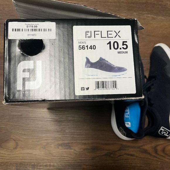 Footjoy Flex - Navy Men's Golf Shoes 10.5 - gently used - Picture 6 of 6
